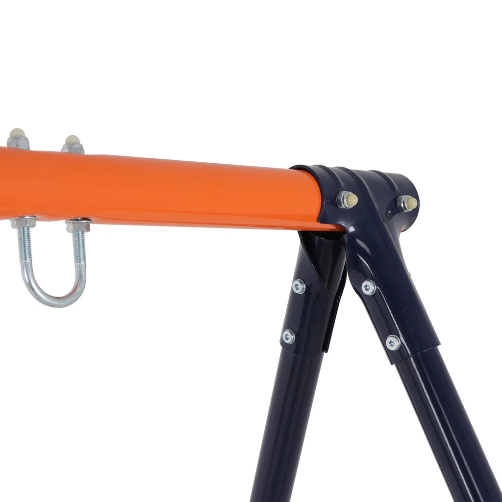Kids 440lbs Swing Frame Stand Set with Saucer Swing A4850