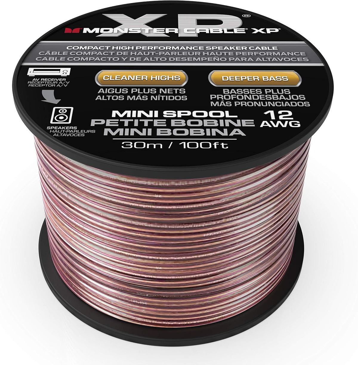 Copper Clad Aluminum 12 Gauge Speaker Wire 100FT Z5788