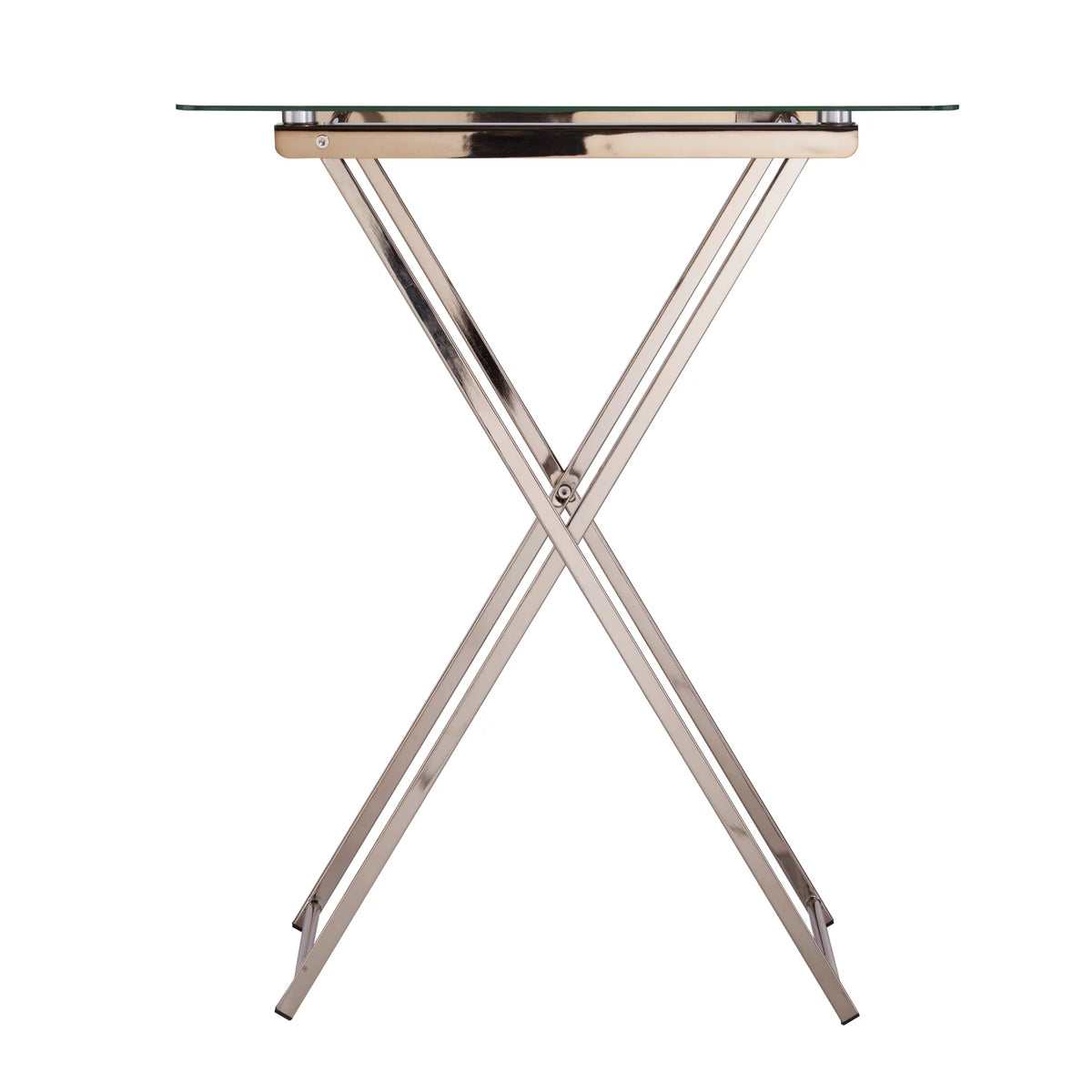 Folding Glass Top Tray Table H674886