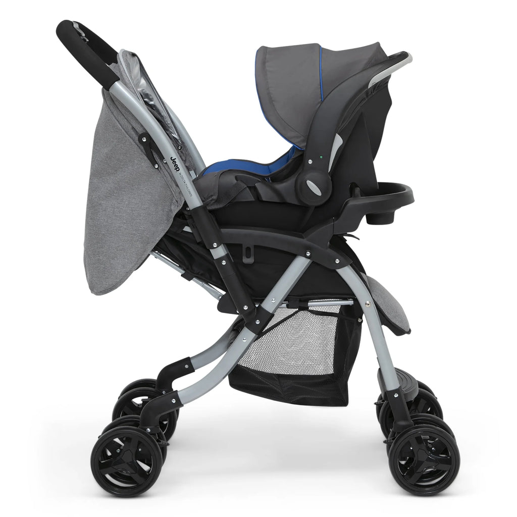 Grey Tweed Reversible Handle Stroller D581