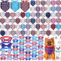 Adjustable Plaid Striped Dog Bandanas T3241