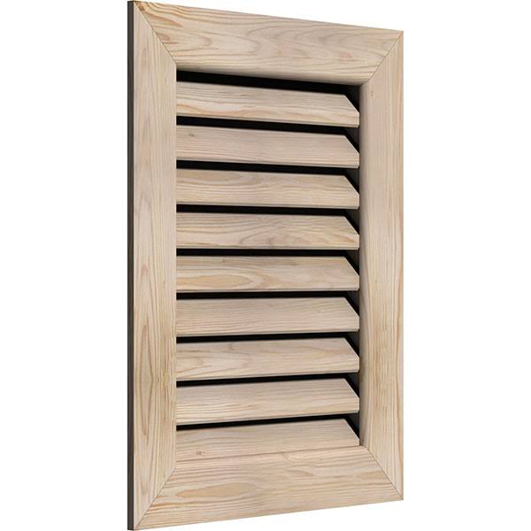Unfinished Smooth Pine Gable Vent J4986