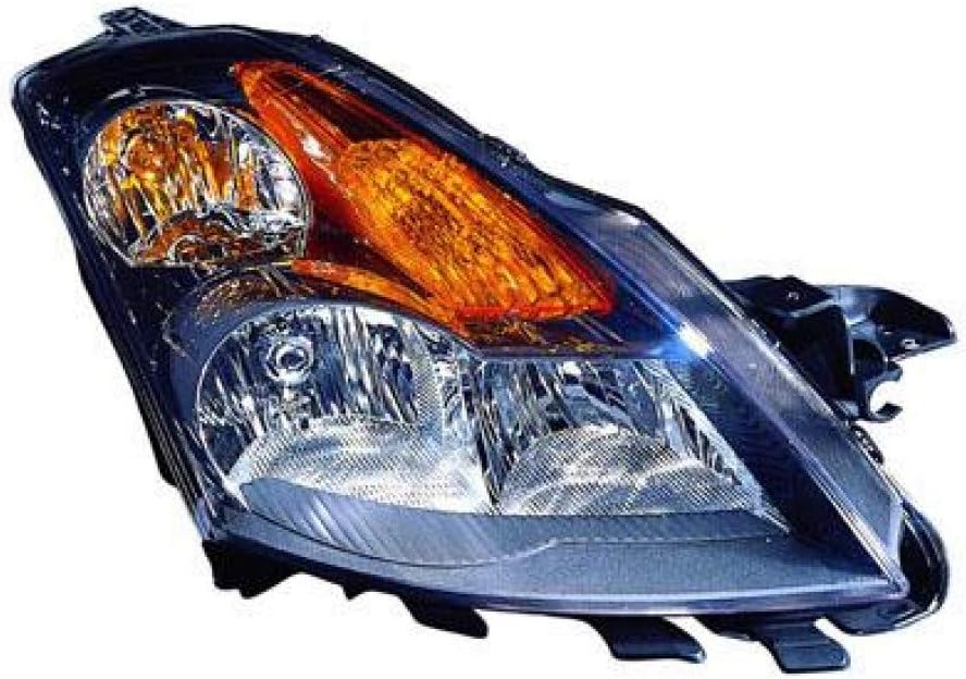 2008 2009 Nissan Altima Headlight Assembly Pair Black H333837