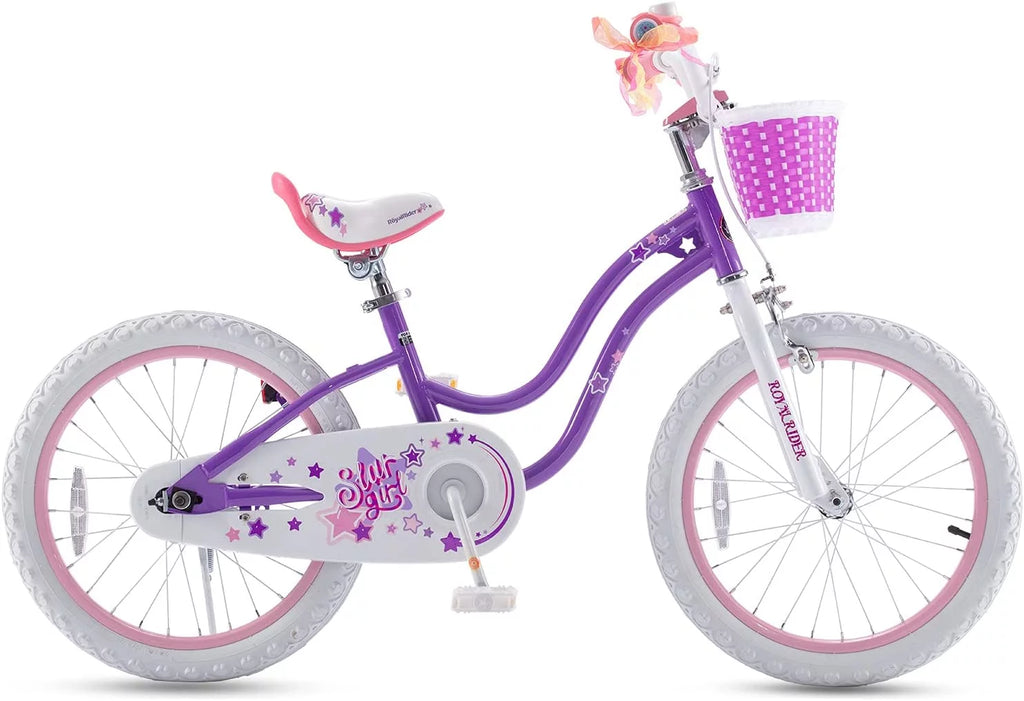 Blue 18 In. Kids Bike with Basket and Kickstand C175