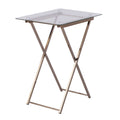 Folding Glass Top Tray Table H674886