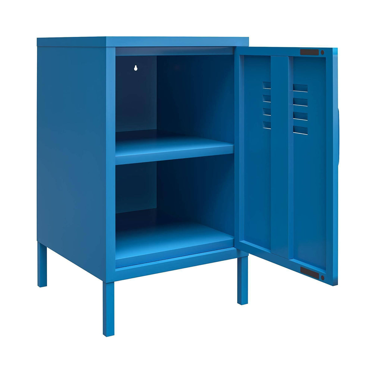 Blue Metal Locker End Table R363388