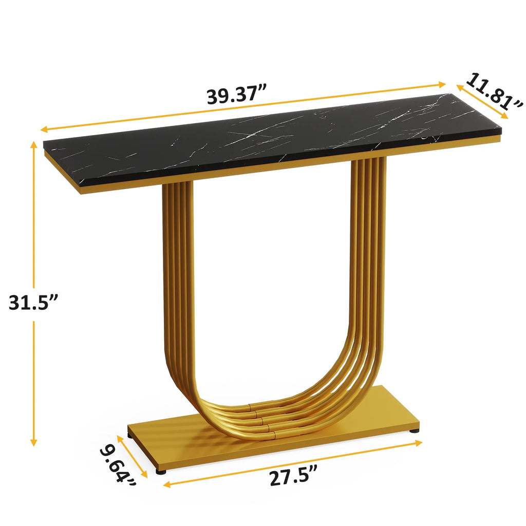 39 inch Gold Console Table I96156