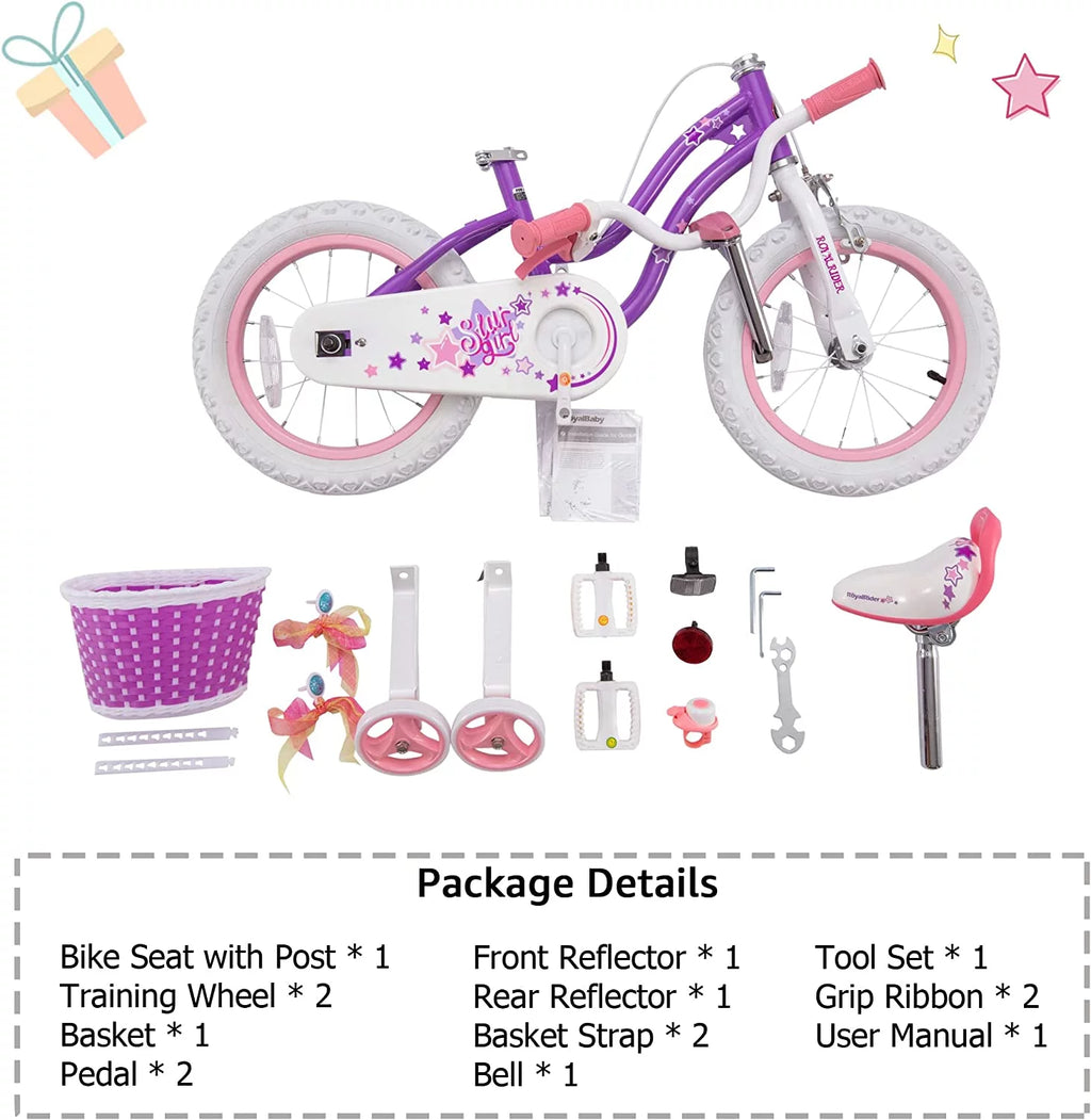 Blue 18 In. Kids Bike with Basket and Kickstand C175