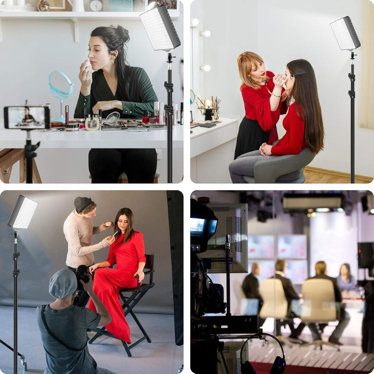 Dimmable LED Video Lighting Kit with Stands Q462764