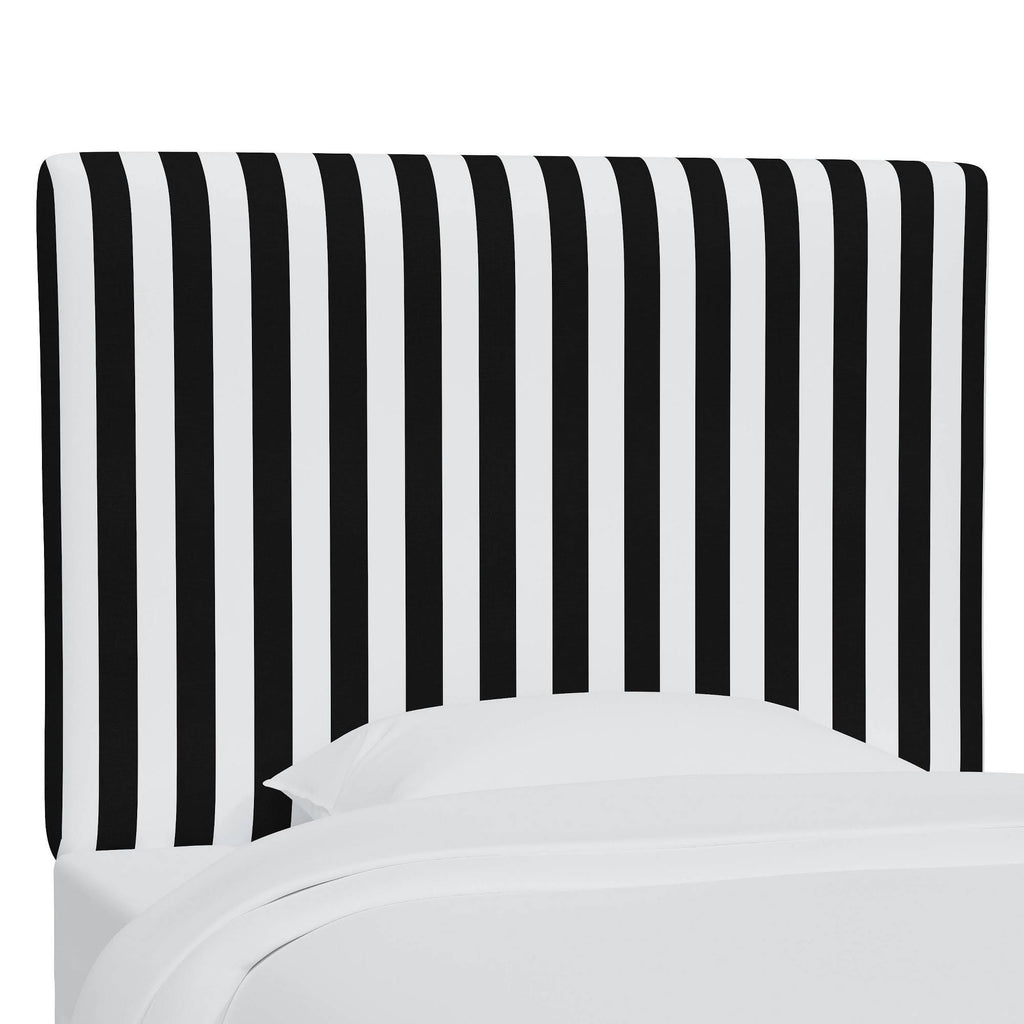 Kids Headboard Canopy Striped Black/White E870258