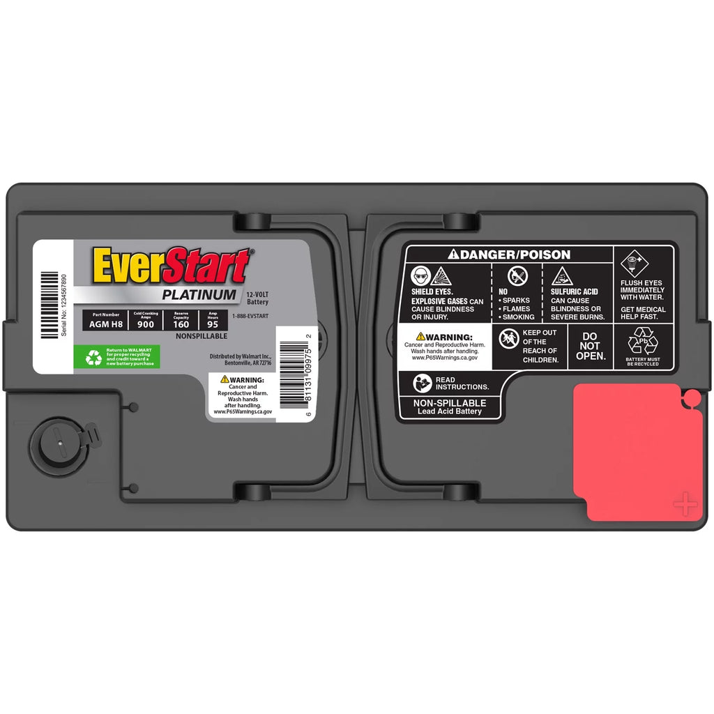 AGM Automotive Battery Group Size H8 12 Volt 850 CCA J90963