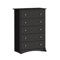 Black 5 Drawer Chest T730