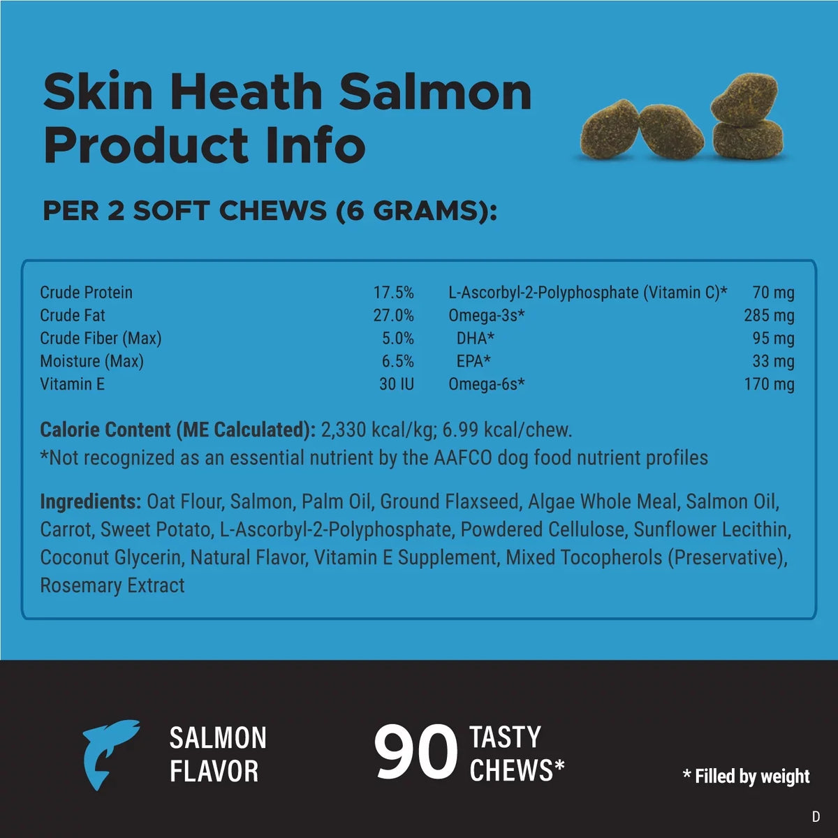 Salmon Fish Oil Soft Chews, 90 Ct Y86810