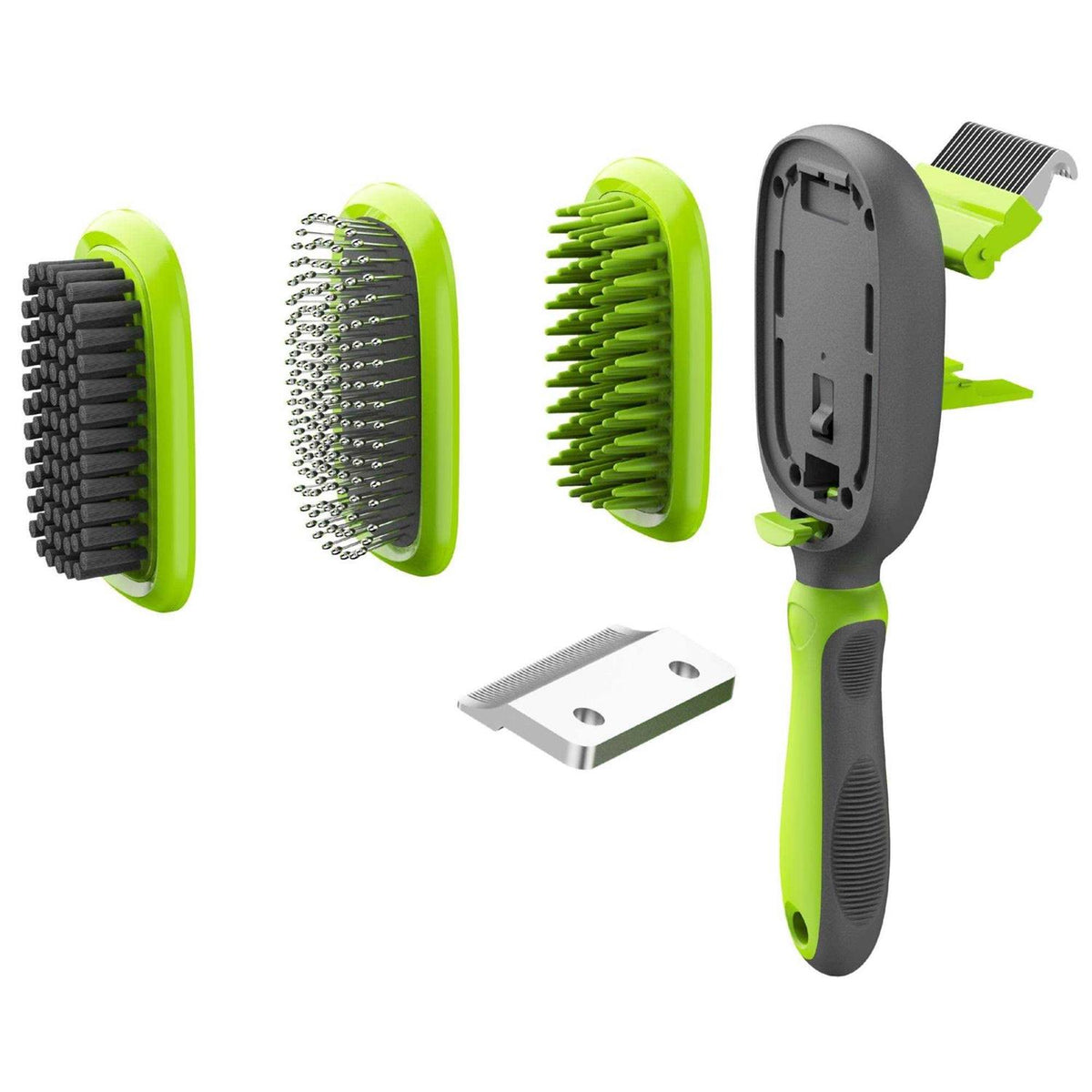 Interchangeable Dematting and Deshedding Bristle Pin and Massage Pet Comb F252535