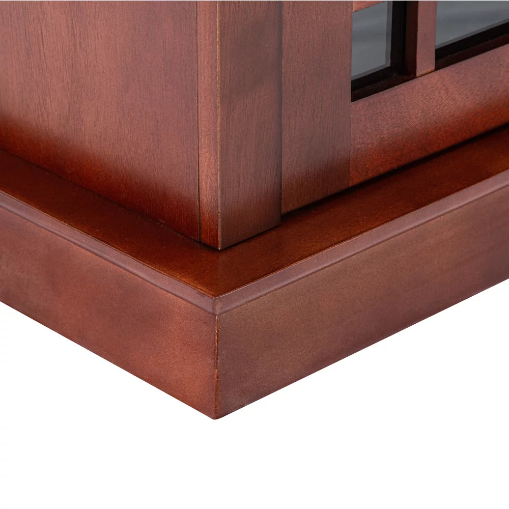 60" x 33" Warm Cherry Finish Fireplace TV Stand C664582