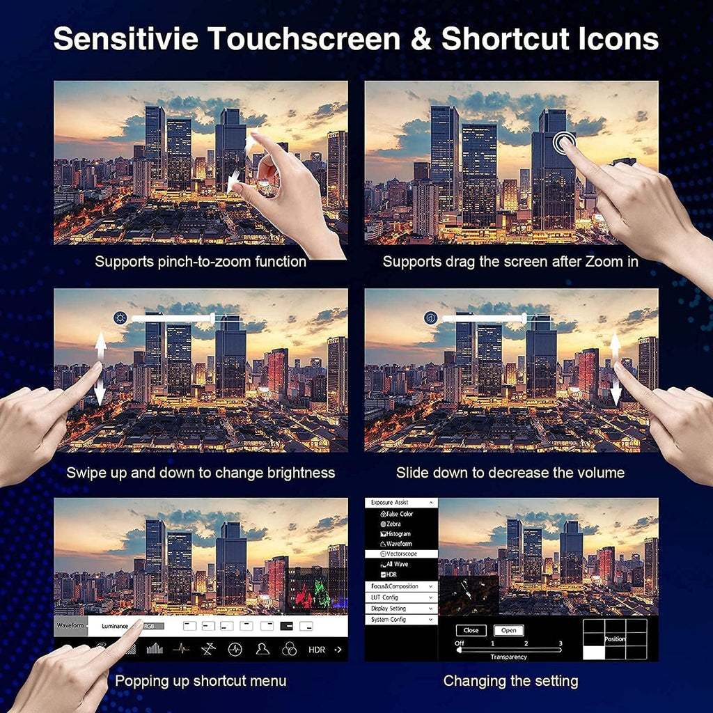5.5 inch Touch Screen Camera Field Monitor S375