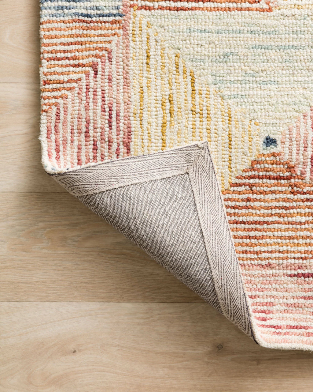 Ivory Multi Geometric Area Rug A37428