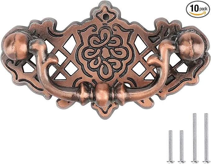 10 Pack Copper Drawer Pulls Cabinet Knobs and Pulls Z876773