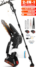 2-in-1 Cordless Pole Saw and Mini Chainsaw with Extension Rod H58539