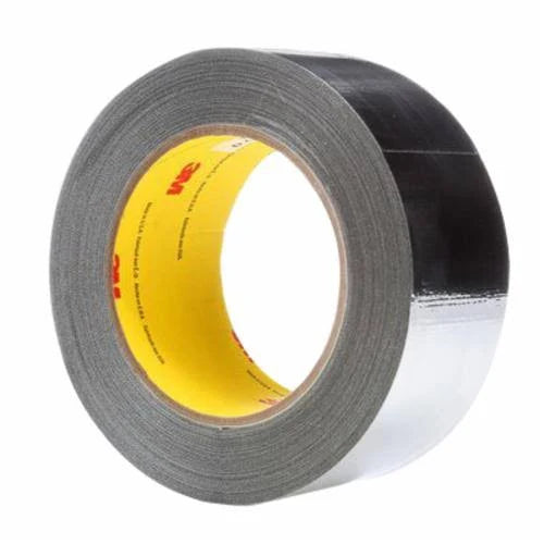 3M High Temperature Aluminum Foil Glass Cloth Tape Silver J442