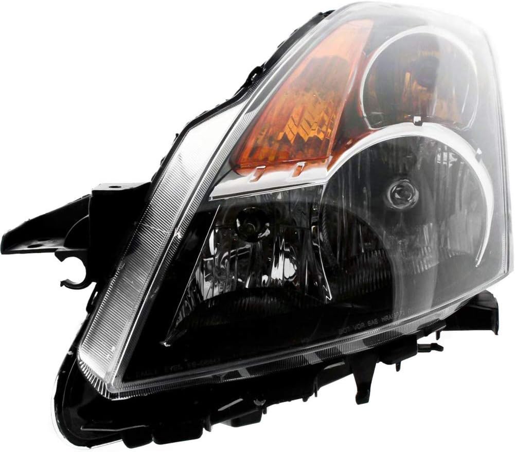 2008 2009 Nissan Altima Headlight Assembly Pair Black H333837