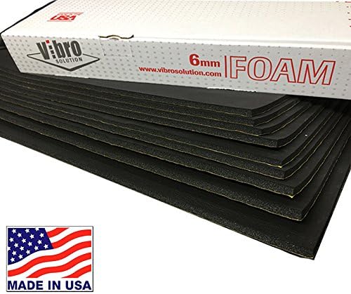 1/4 Sound Dampening Insulator 100% Waterproof Closed Cell Foam Automotive Sound Deadener 9 Large Sheets N88426