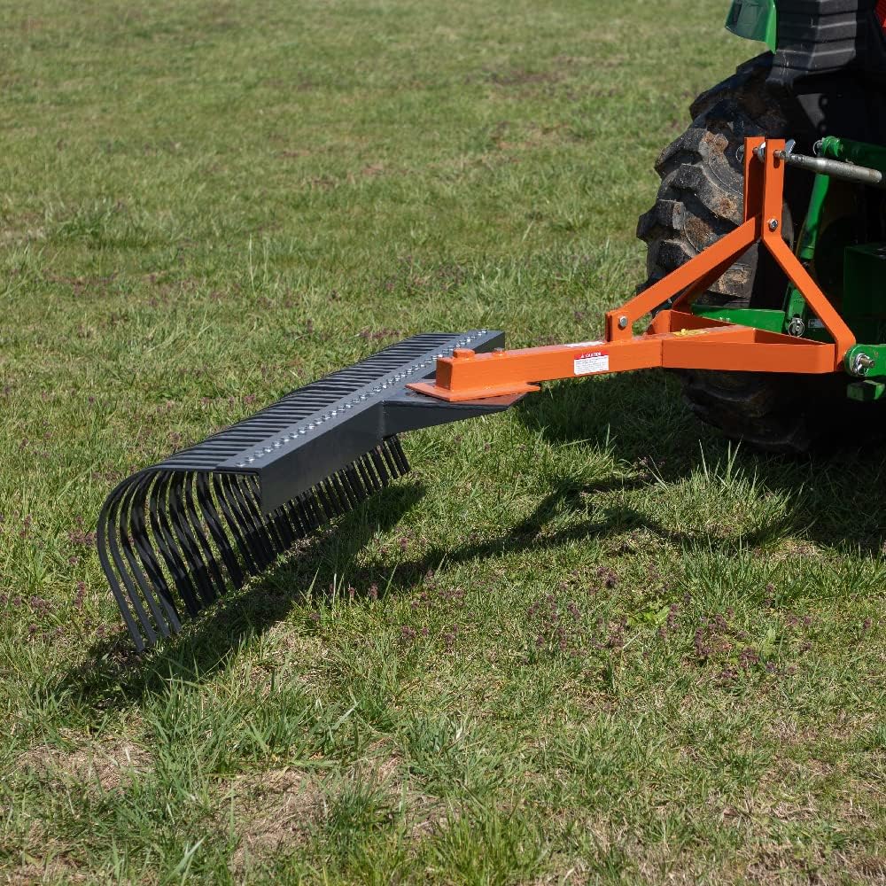 4 FT Tow-Behind Landscape Rake M8892
