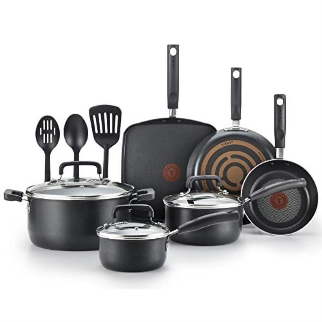 12 Piece Black Nonstick Cookware Set H2366
