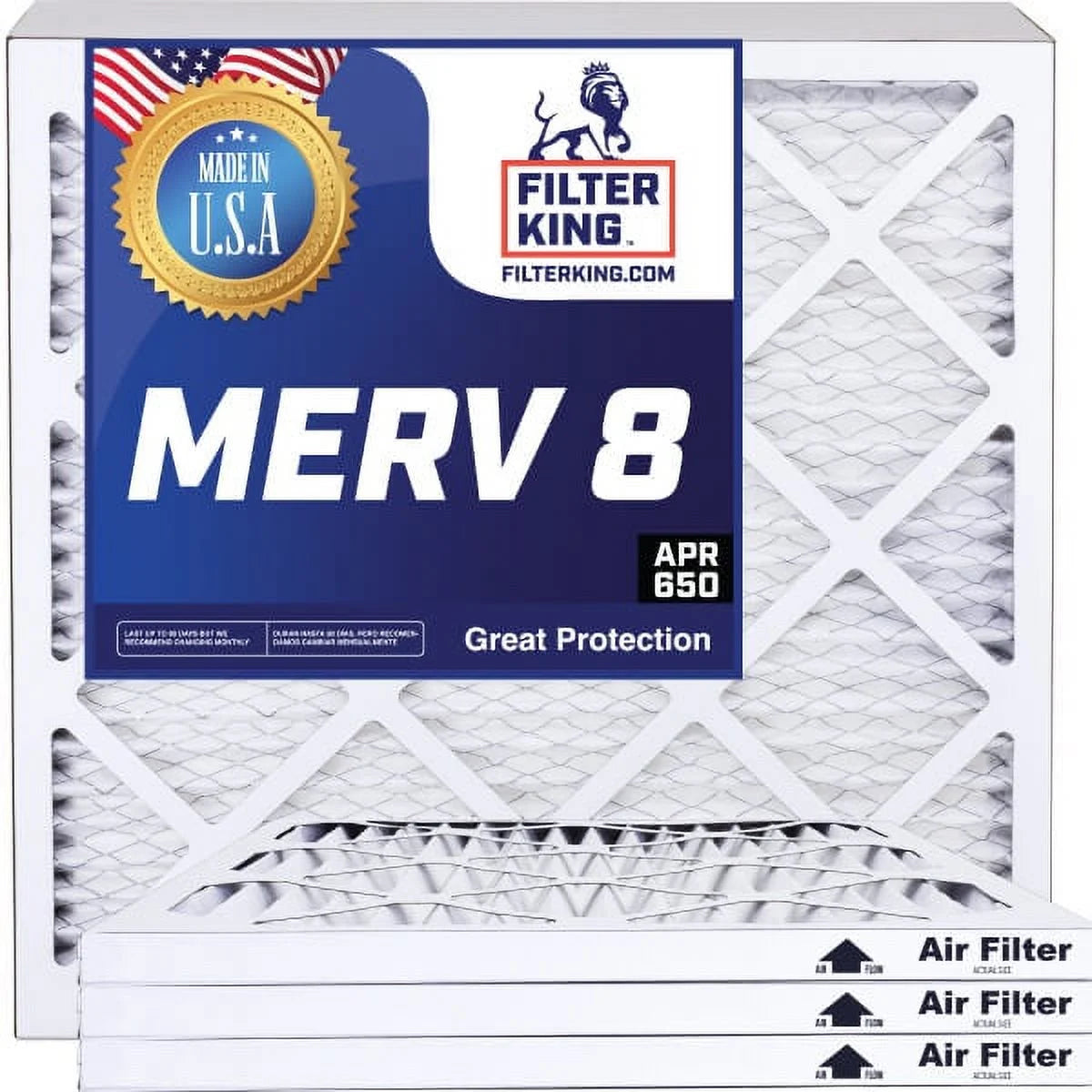 11x66x1 MERV 8 Pleated HVAC Air Filter 4-Pack A91127