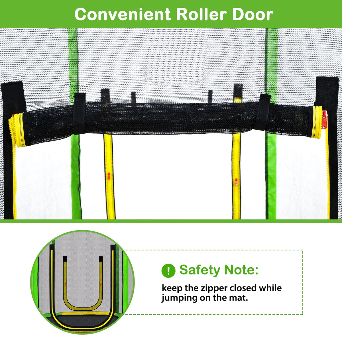 7FT Kids Trampoline with Safety Enclosure Net J330105