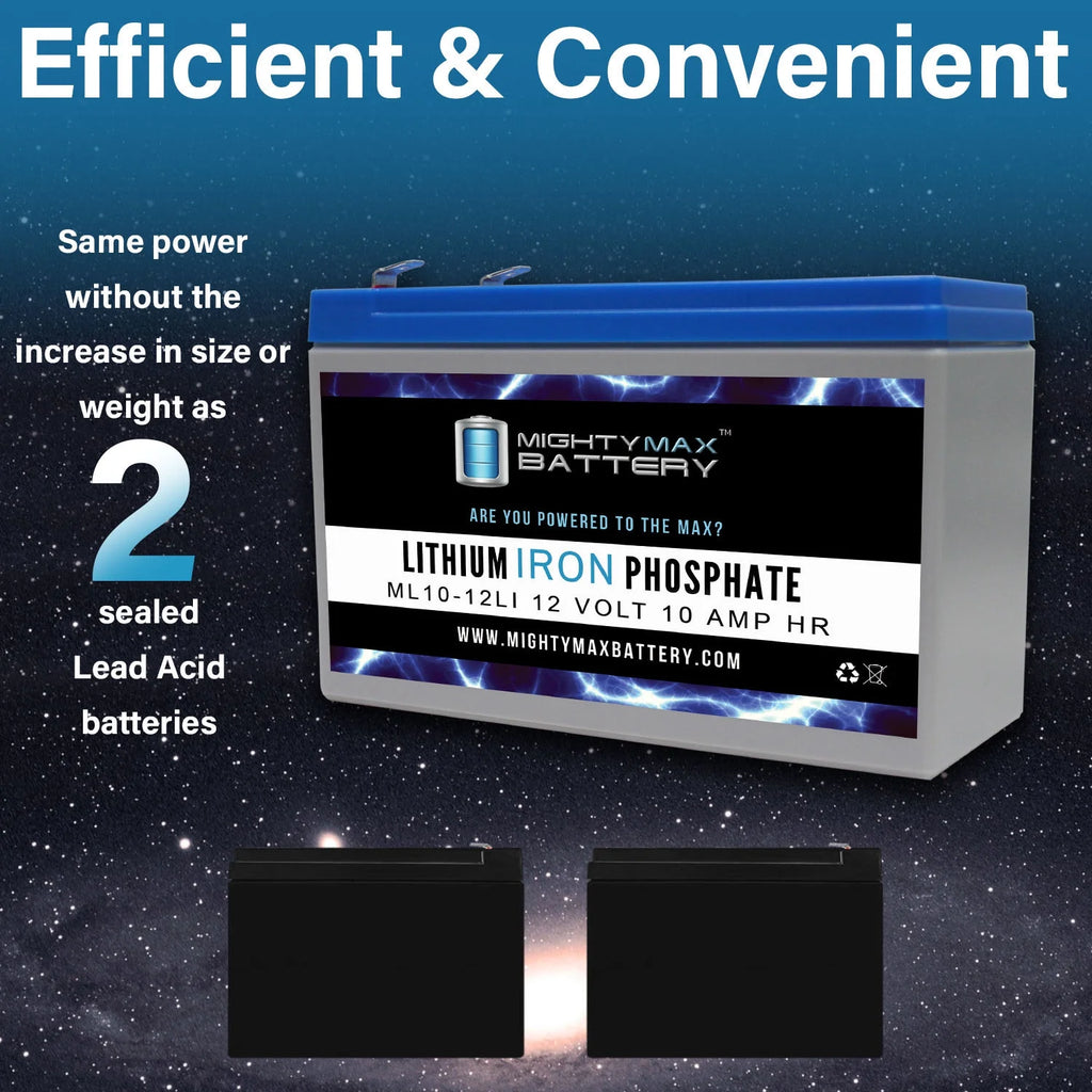 12V 10AH Lithium Replacement Battery 3 Pack A6815