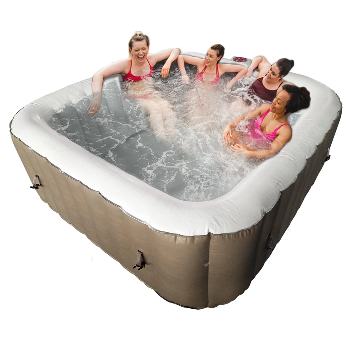 6 Person 100-130 Jet Inflatable Hot Tub Spa with Cover Z192510