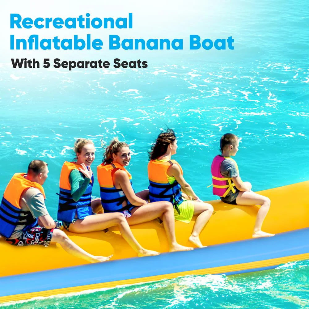 5 Person Inflatable Banana Boat with Storage Bag Y190