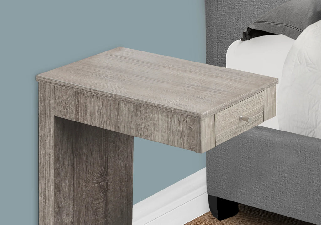 C-shaped Brown Laminate Accent Table X7367