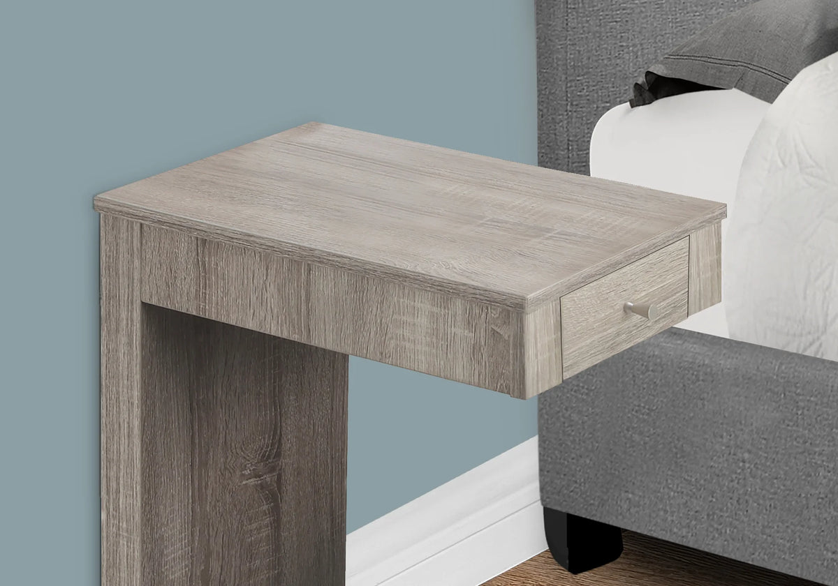 C-shaped Brown Laminate Accent Table X7367