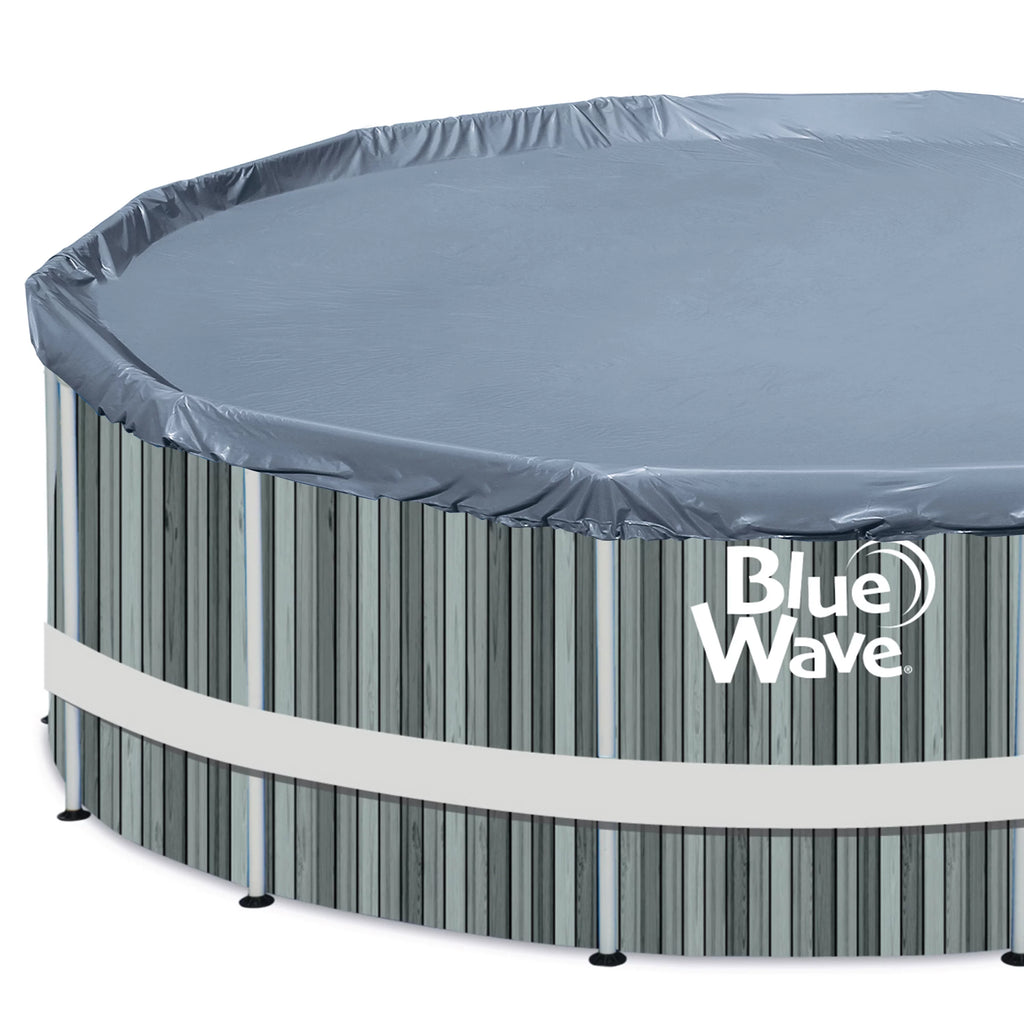 15-ft Round 48-in Deep Above Ground Swimming Pool with Cover W6043