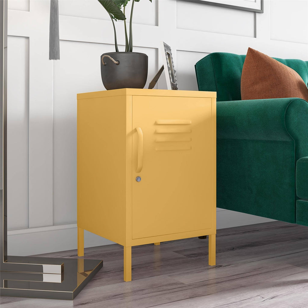 Blue Metal Locker End Table R363388