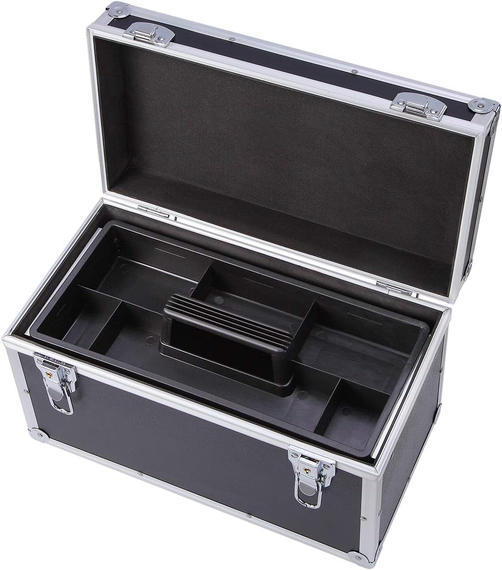 Lockable Portable Aluminum Tool Box Organizer Pack of 2 D543329
