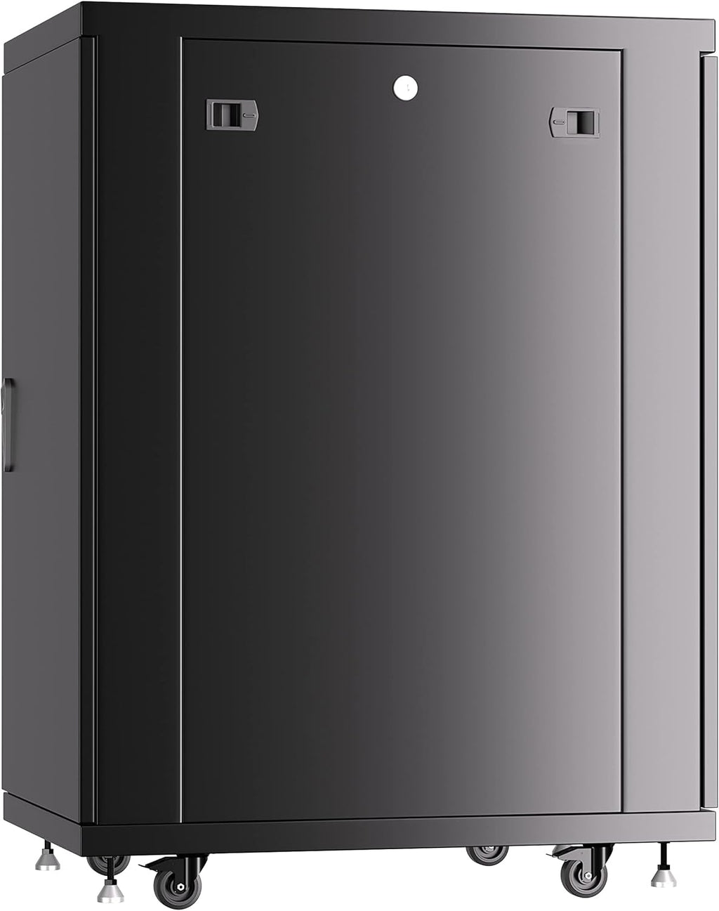 18U Locking Server Rack Cabinet with Casters O6670