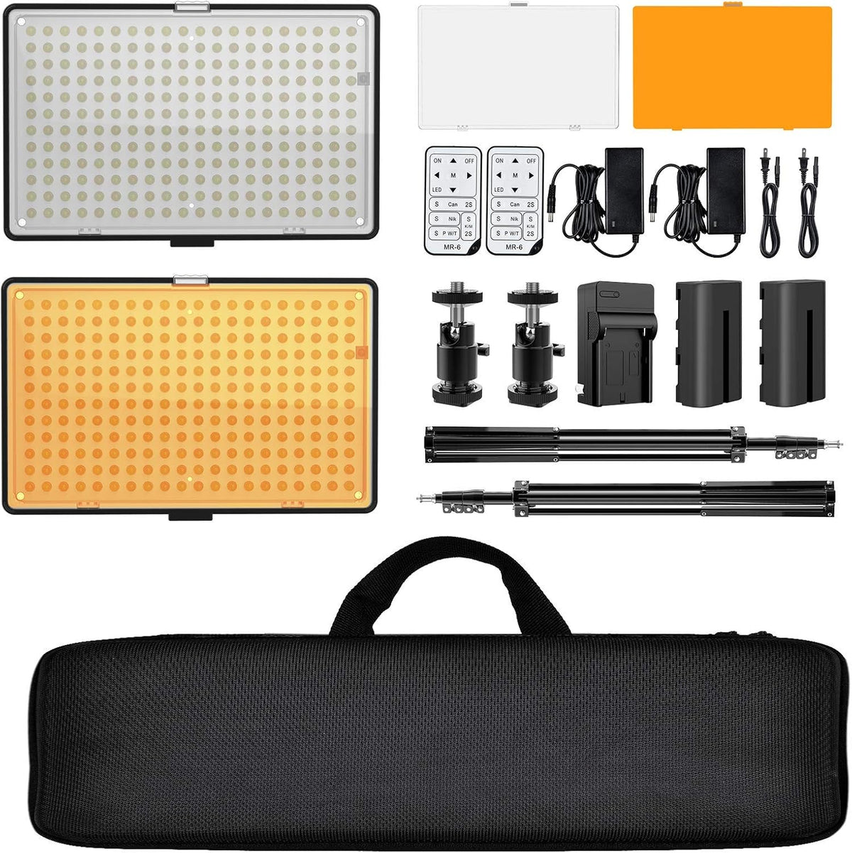 Dimmable LED Video Lighting Kit with Stands Q462764