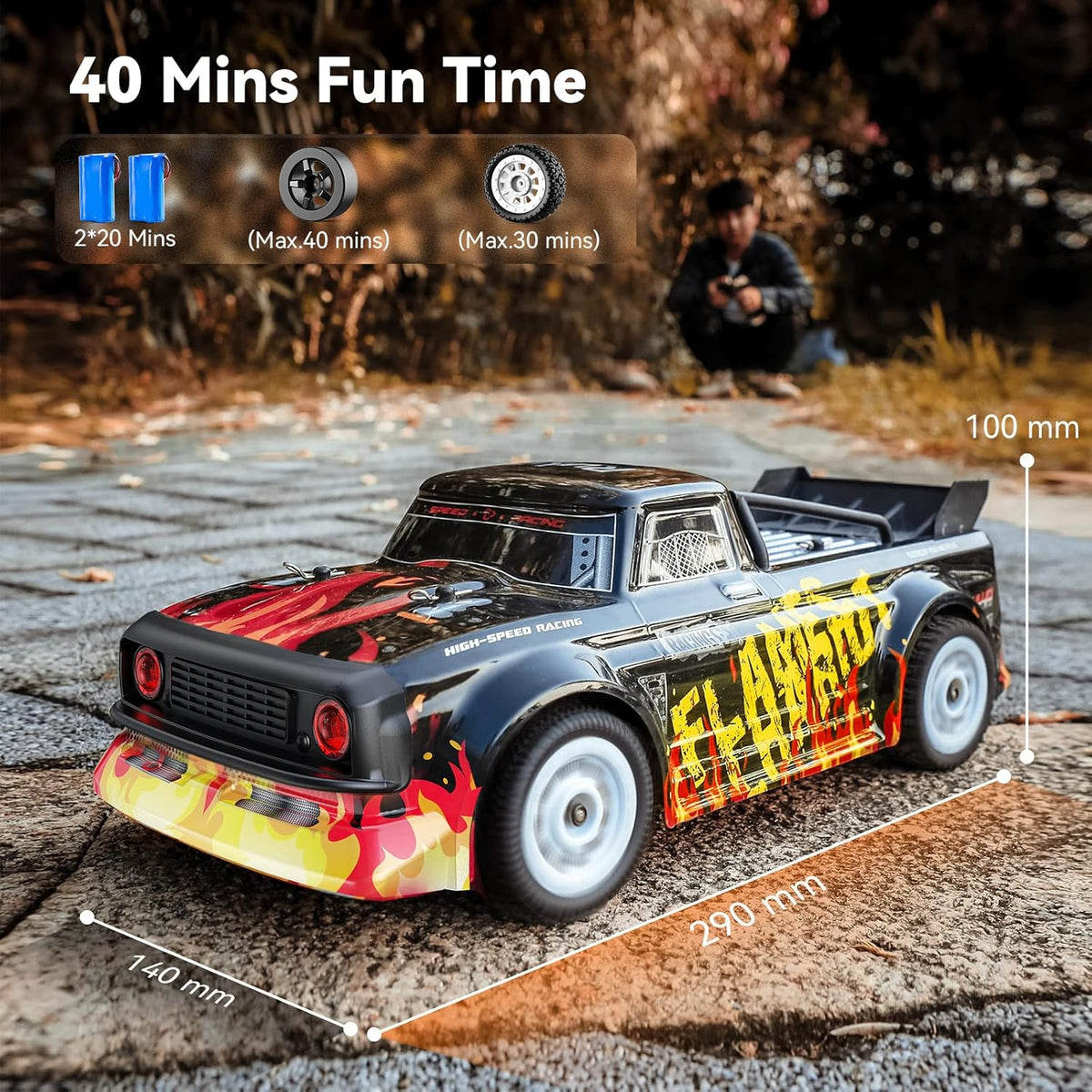 4WD RC Rally Racing and Drift Car 1/16 2.4Ghz RTR W224882