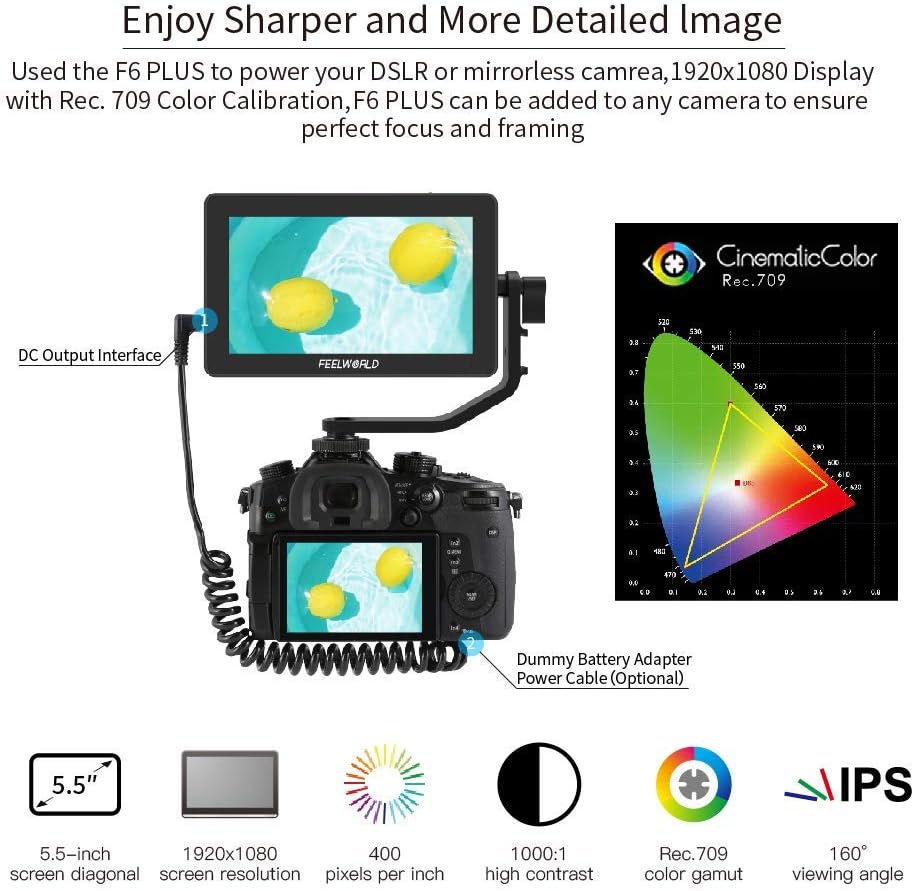 5.5 Inch Touch Screen DSLR Camera Field Monitor N459314
