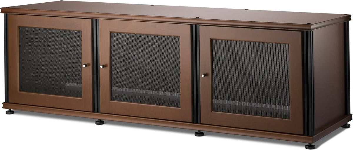 Walnut Black A/V Cabinet with Three Doors P411248