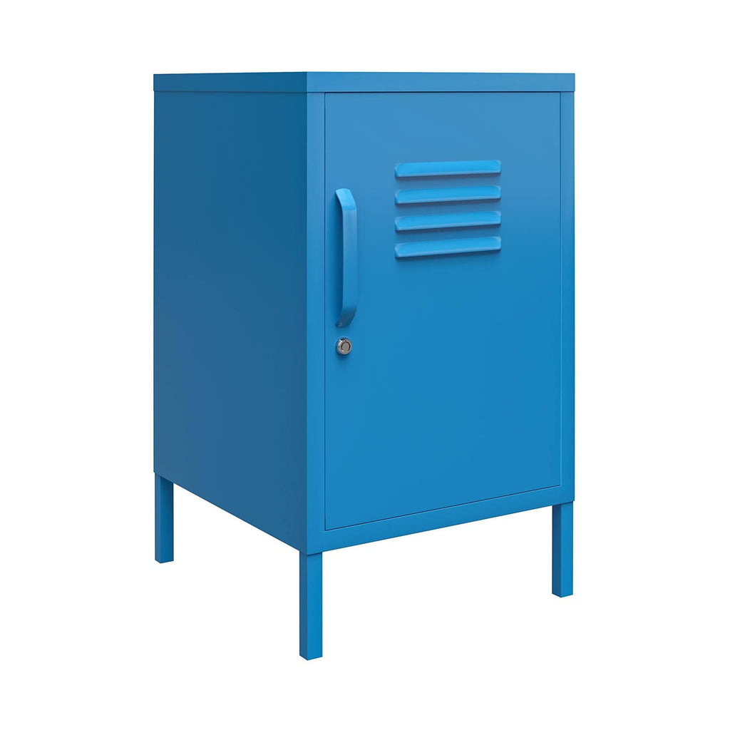Blue Metal Locker End Table R363388