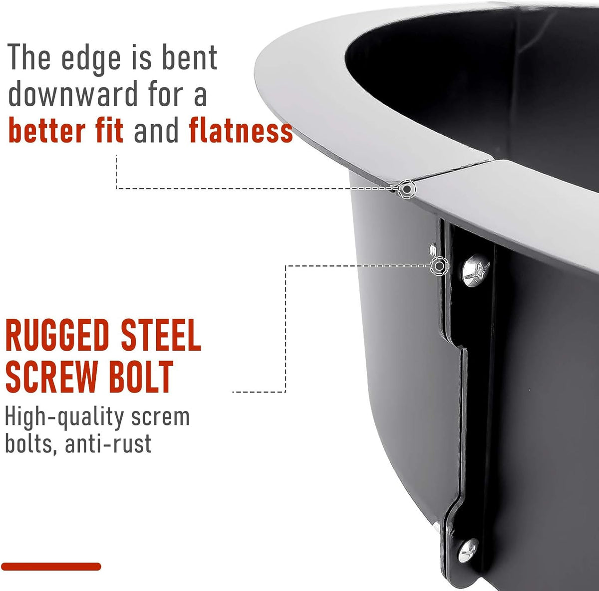 Fire Pit Ring with Cooking Grill J8378