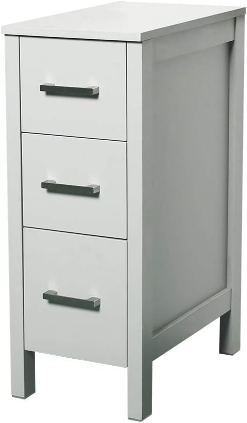 MDF Wood 3 Drawers Free Standing Single Vanity T7050
