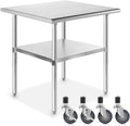 Stainless Steel Commercial Work Table with 4 Casters G287