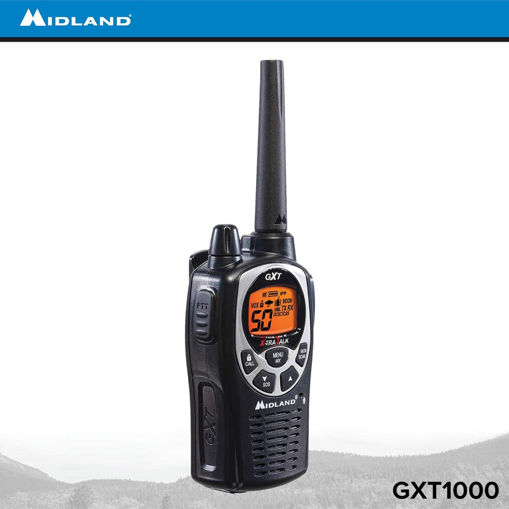 GMRS Two Way Radio with NOAA Weather Scan and Alert, 50 Channels, 10 Radios Y734