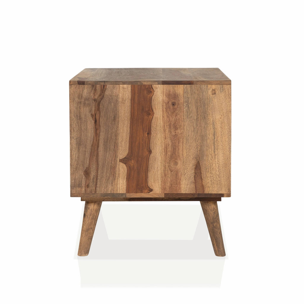 Natural Oak Nightstands Set of 2 U617163