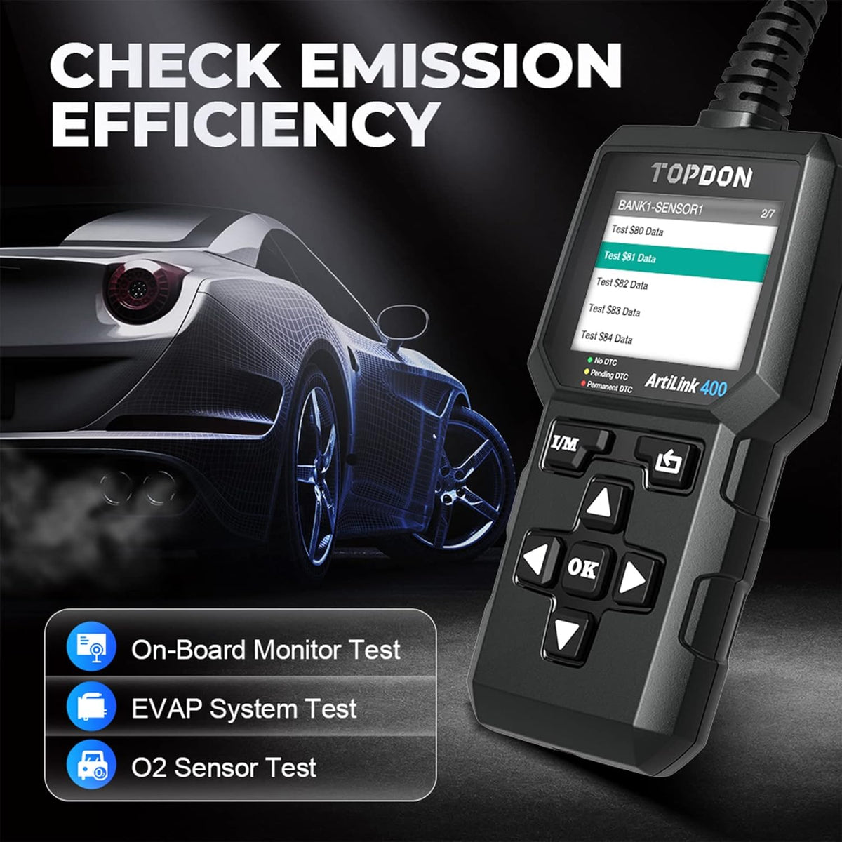 OBD2 Scanner Car Code Reader Scan Tool E422775